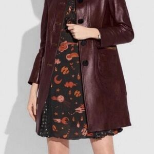Coach Women's  Leather Coat